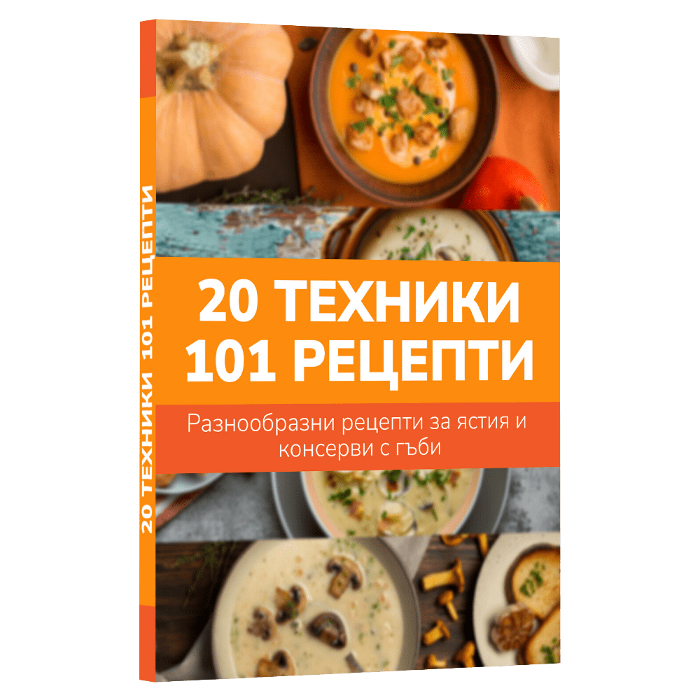 Книга "20 техники, 101 рецепти" – разнообразни ястия и консерви с гъби